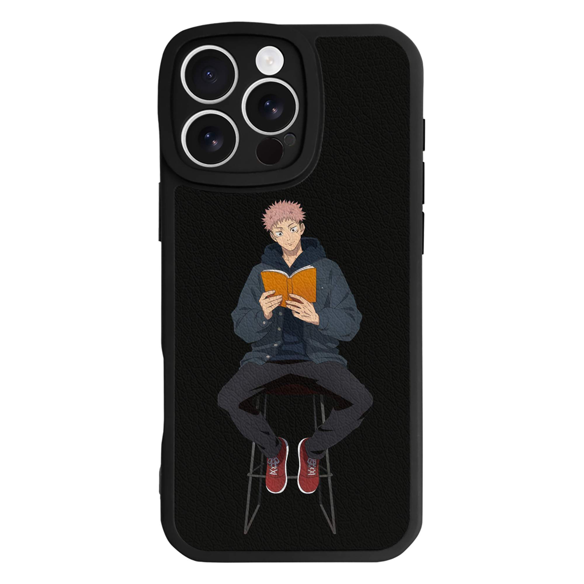 （画像用） 呪術廻戦 Jujutsu Kaisen 【iPhone 16シリーズ対応】シリコンスマホケース（レザー調） 材質：シリコン